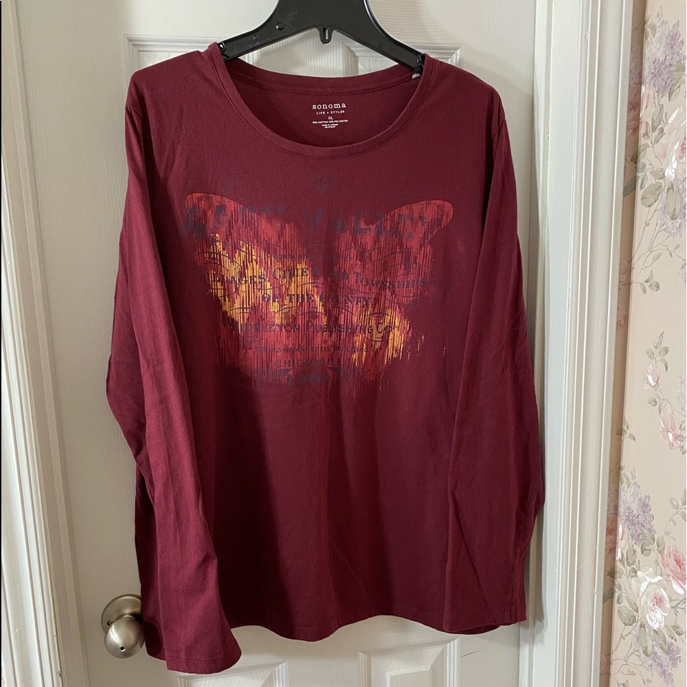 Burgundy Sonoma Fall Shirt XL